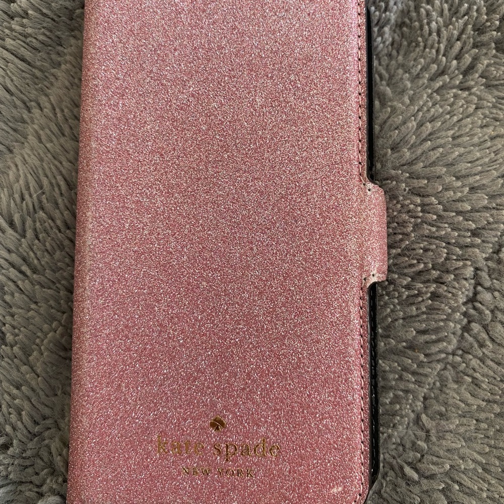 Kate Spade Black Glitter iPhone 11 Pro Magnetic Wrap Folio Phone Case